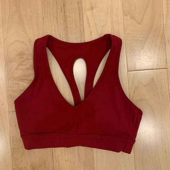 Carbon38 Cloud Compression Sports Bra Leggings Set Ruby Red